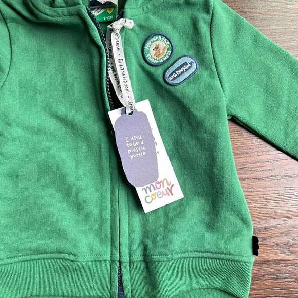 NWT Mon Coeur Baby Hoodie Sweatshirt | Sustainable | 100% Recyclable | Toddler - Picture 2 of 7